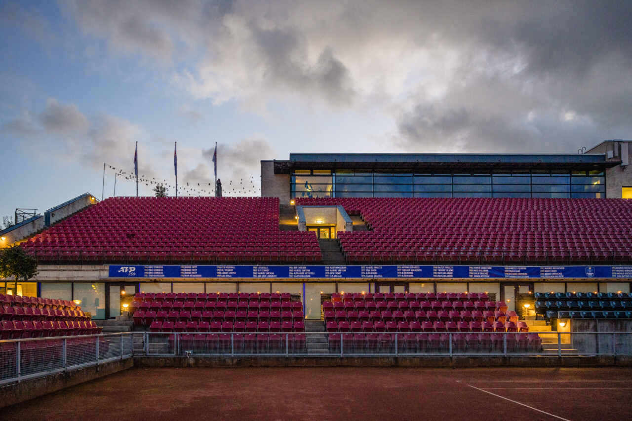 Centercourten med Kongressbyggnaden bakom